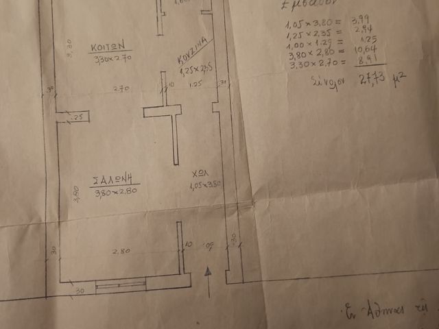Πώληση κατοικίας Καισαριανή (Νήαρ Ηστ) Διαμέρισμα 28 τ.μ.